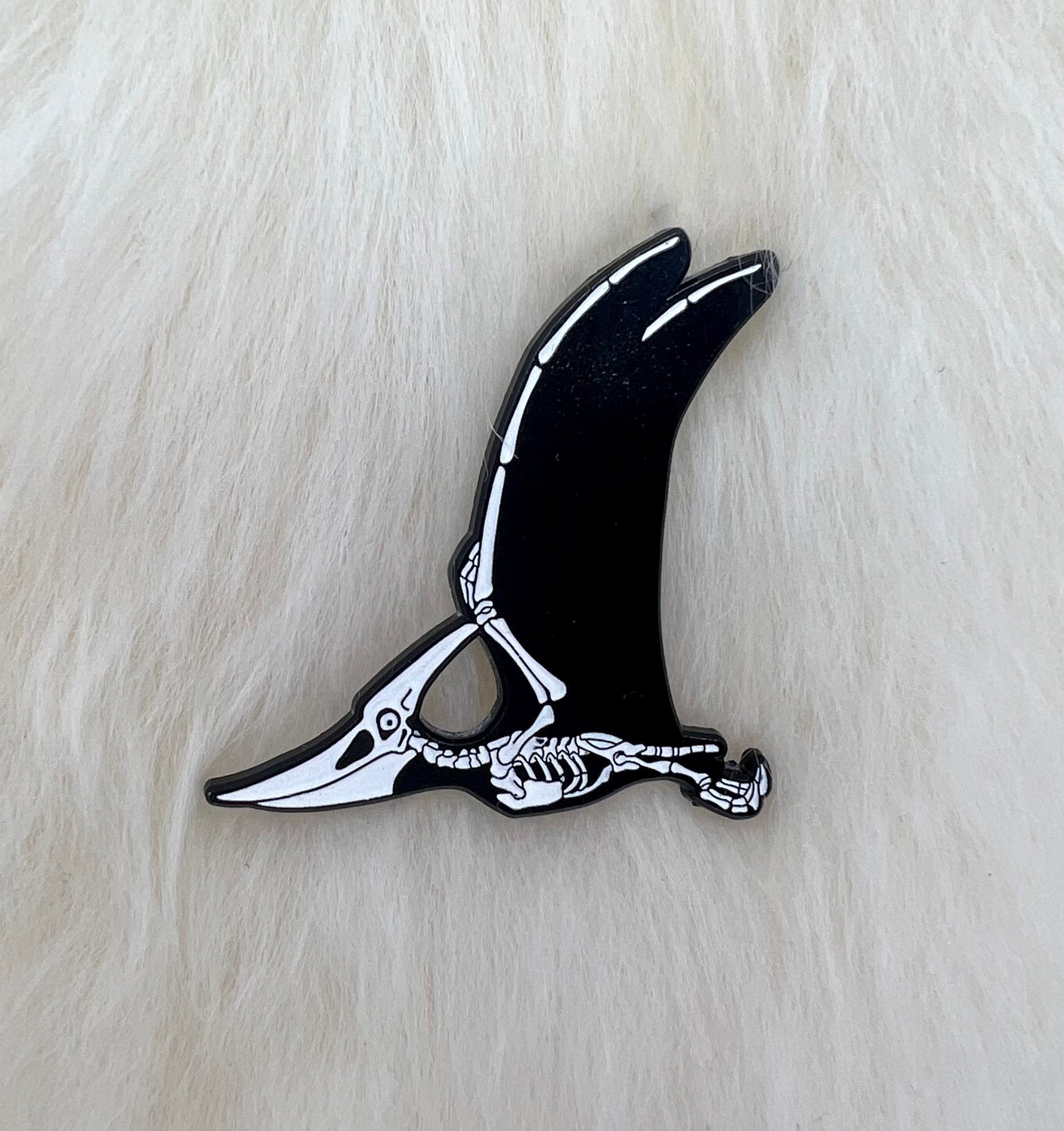 Pterodactyl Soft Enamel Pin | Dinosaur Pin | Fossil Pin