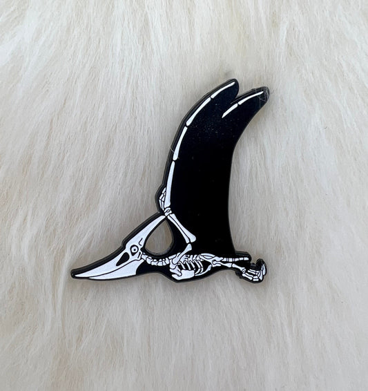 Pterodactyl Soft Enamel Pin | Dinosaur Pin | Fossil Pin