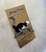 Ostrich Hard Enamel Pin | Ostrich Pin | Bird Pin | Animal Pin | Art Deco