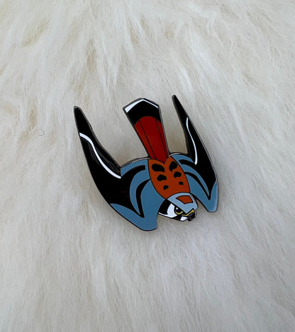 American Kestrel Hard Enamel Pin | Kestrel Pin | Bird Pin | Art Deco