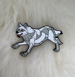 Arctic Wolf Hard Enamel Pin | Wolf Pin | Animal Pin | Art Deco