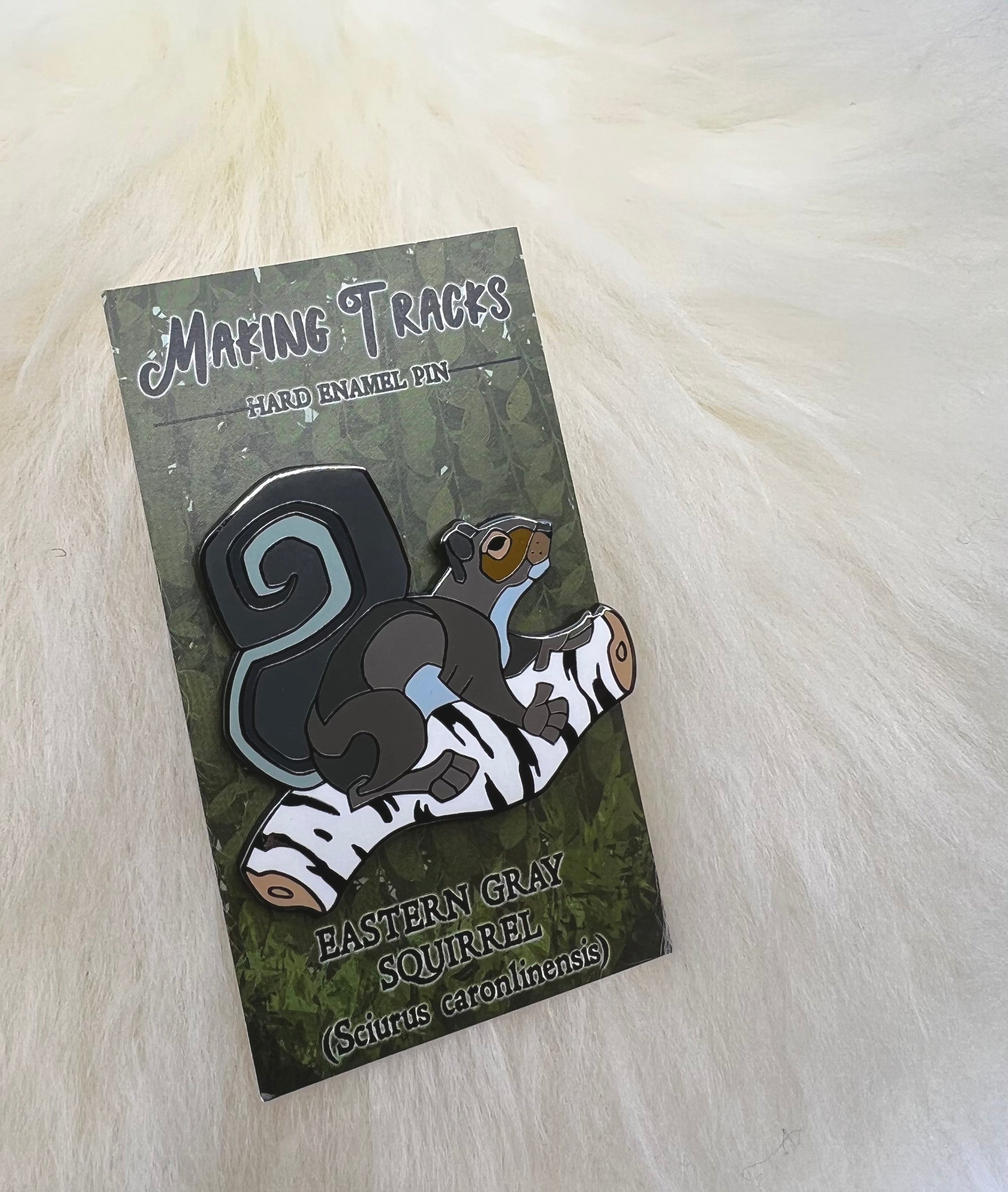 Squirrel Hard Enamel Pin | Squirrel Pin | Animal Pin | Art Deco