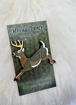 White Tailed Deer Hard Enamel Pin | Deer Pin | Buck Pin | Art Deco