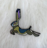 Jackrabbit Hard Enamel Pin | Rabbit Pin | Hare Pin | Art Deco