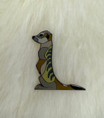 Meerkat Hard Enamel Pin | Meerkat Pin | Animal Pin | Art Deco