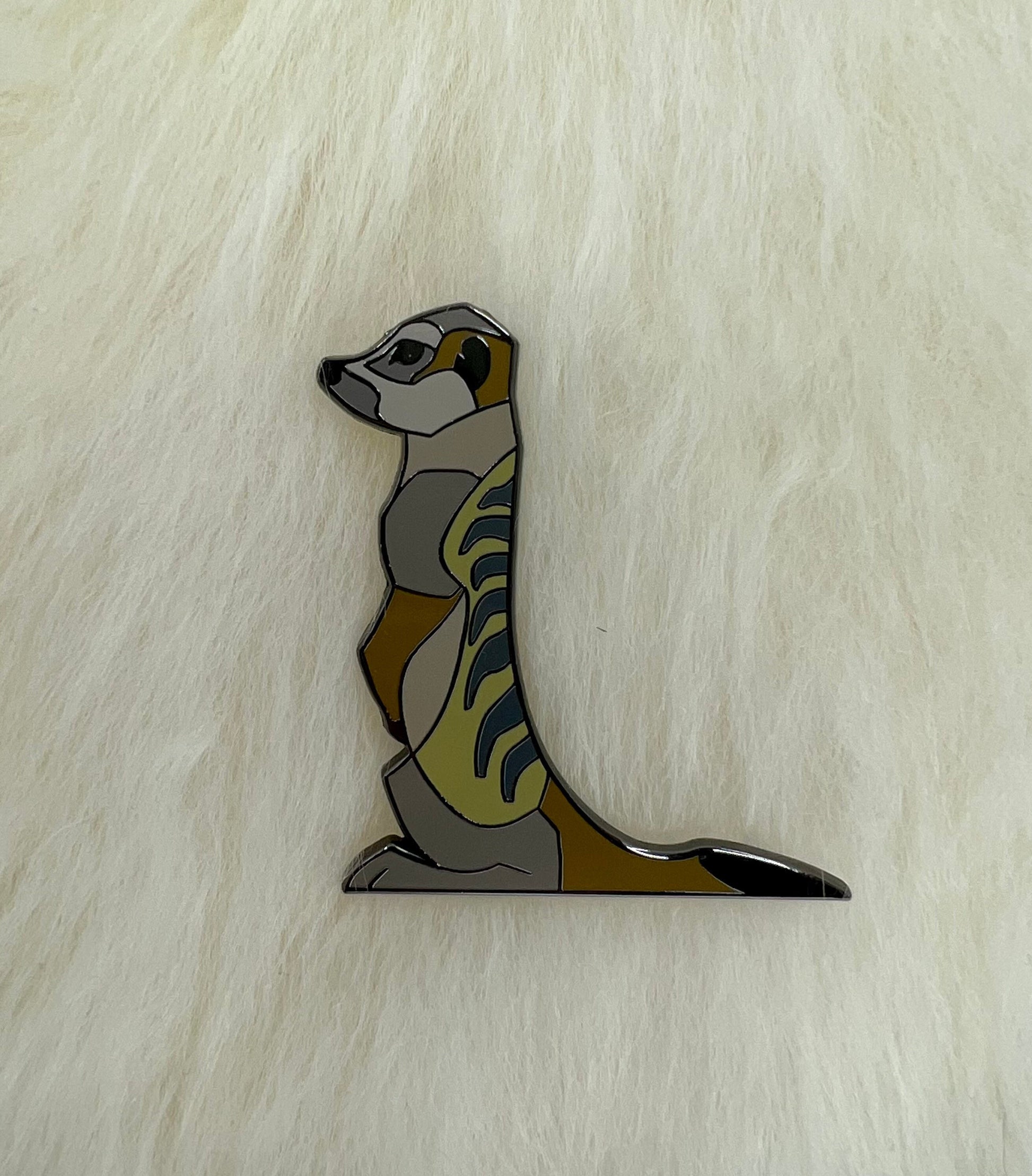 Meerkat Hard Enamel Pin | Meerkat Pin | Animal Pin | Art Deco