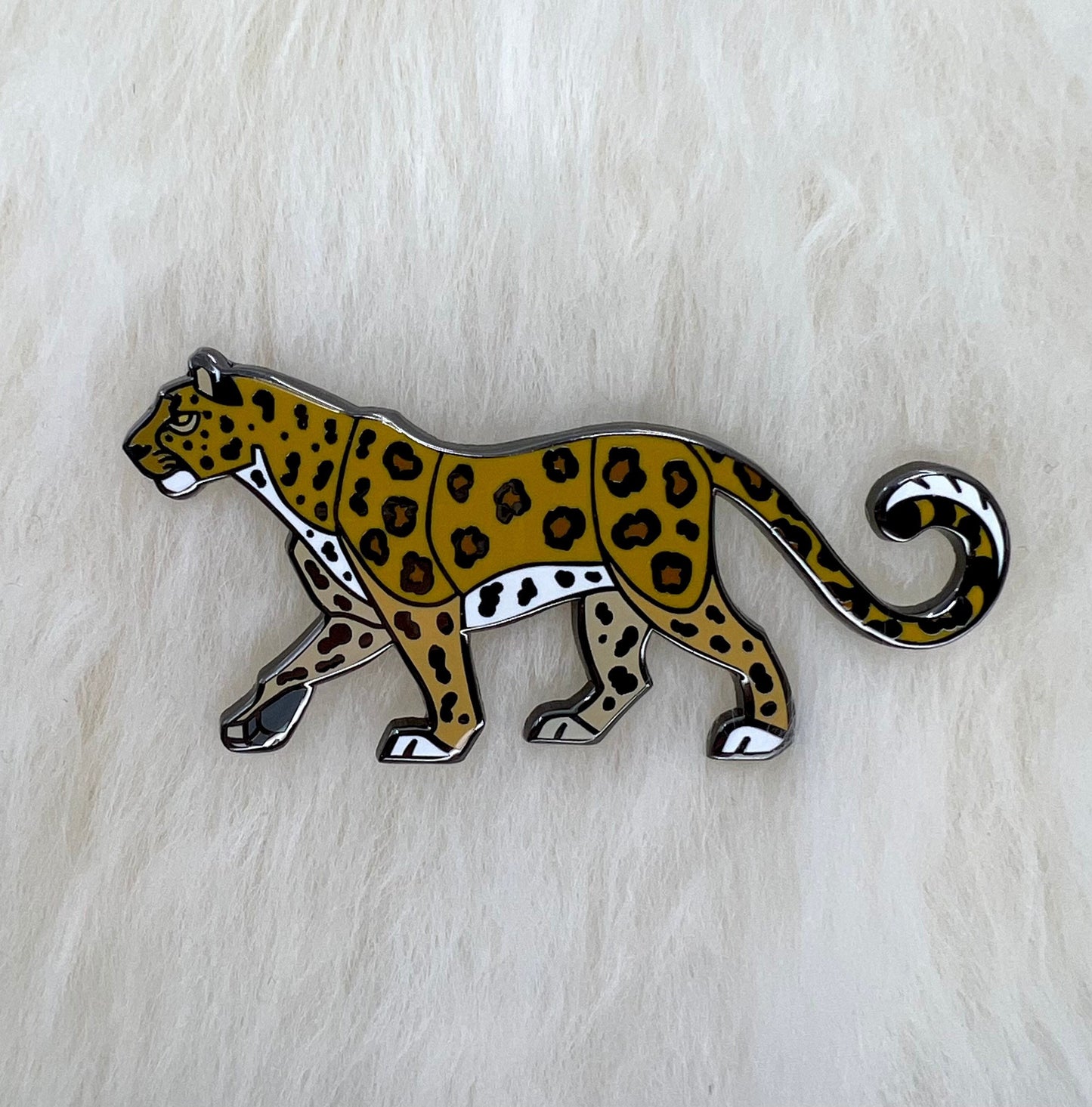 African Leopard Hard Enamel Pin | Leopard Pin | Animal Pin |