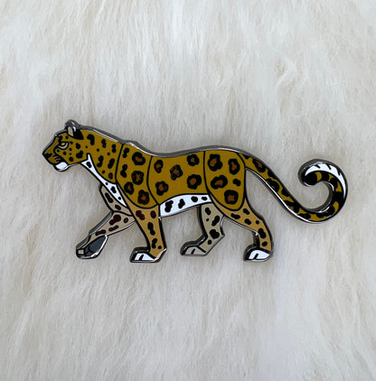 African Leopard Hard Enamel Pin | Leopard Pin | Animal Pin |