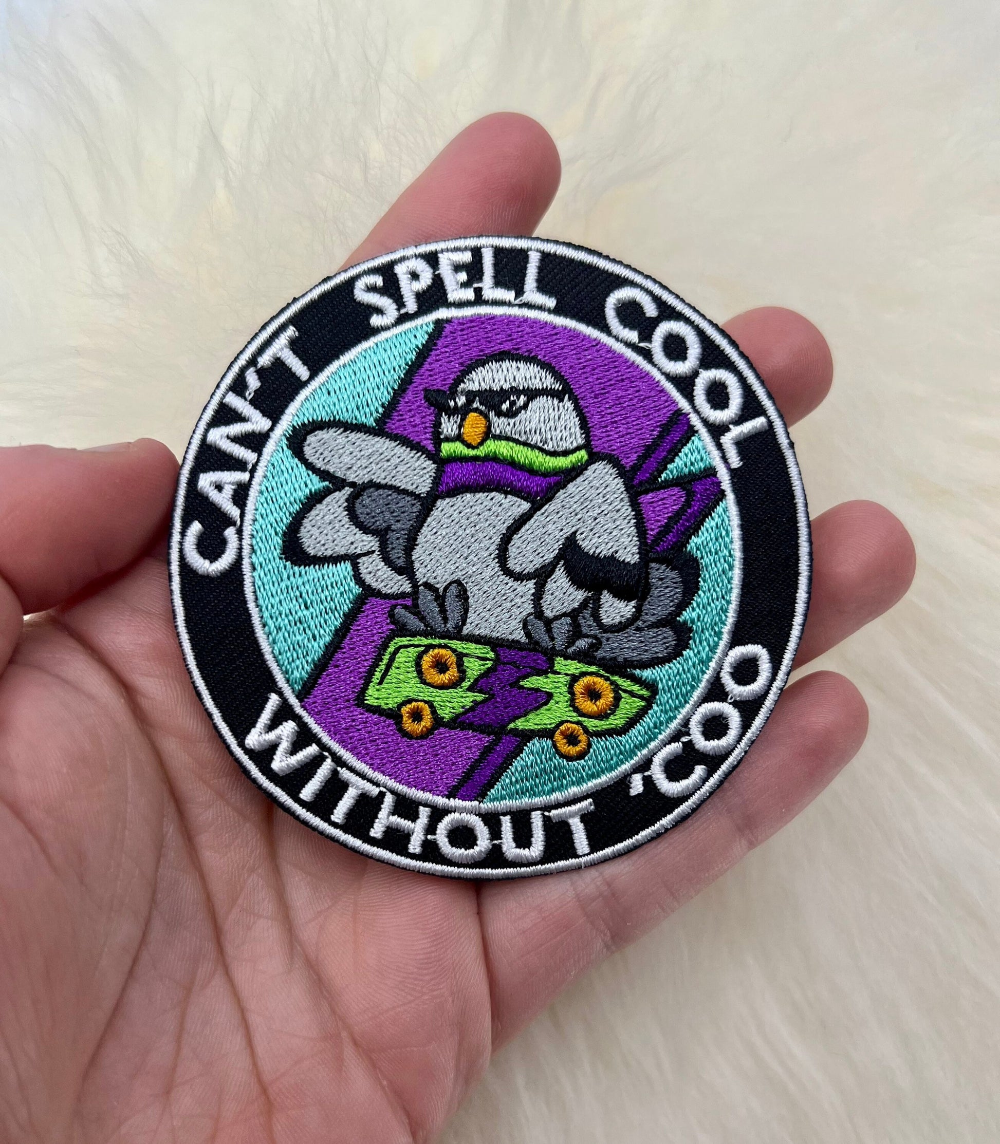 Can’t Spell Cool Without Coo’ Patch | Pigeon Patch | Bird Patch | FREE SHIPPING