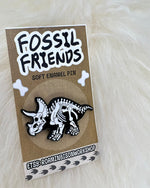 Triceratops Soft Enamel Pin | Triceratops Pin | Dinosaur Pin |