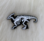 Parasaurolophus Soft Enamel Pin | Dinosaur Pin | Fossil Pin
