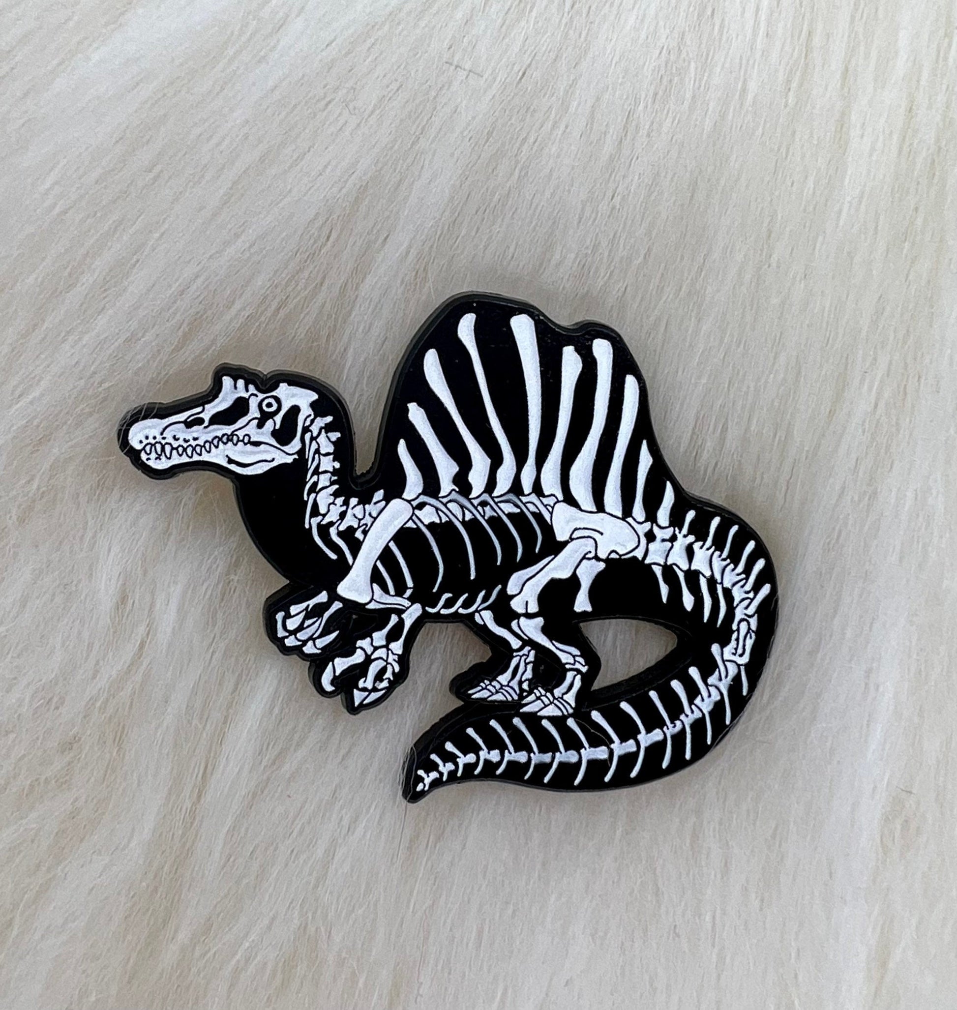 Spinosaurus Soft Enamel Pin | Spinosaurus Pin | Dinosaur Pin | Fossil Pin