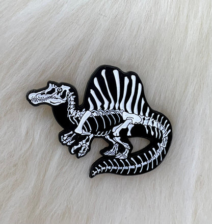 Spinosaurus Soft Enamel Pin | Spinosaurus Pin | Dinosaur Pin | Fossil Pin