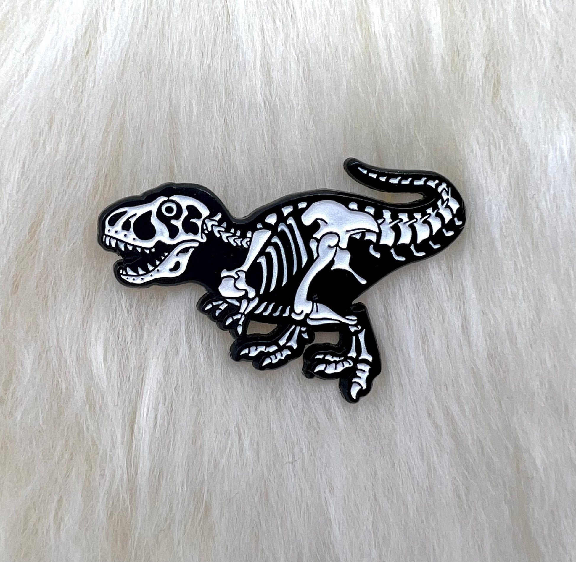 Tyrannosaurus Rex Soft Enamel Pin | Trex Pin | Dinosaur Pin | Fossil Pin