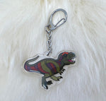 T Rex Keychain | Tyrannosaurus Keychain | Dinosaur Keychain | Fossil Keychain | Double Sided