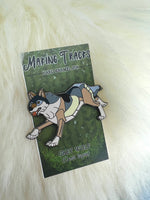 Grey Wolf Hard Enamel Pin | Wolf Pin | Animal Pin | Art Deco |