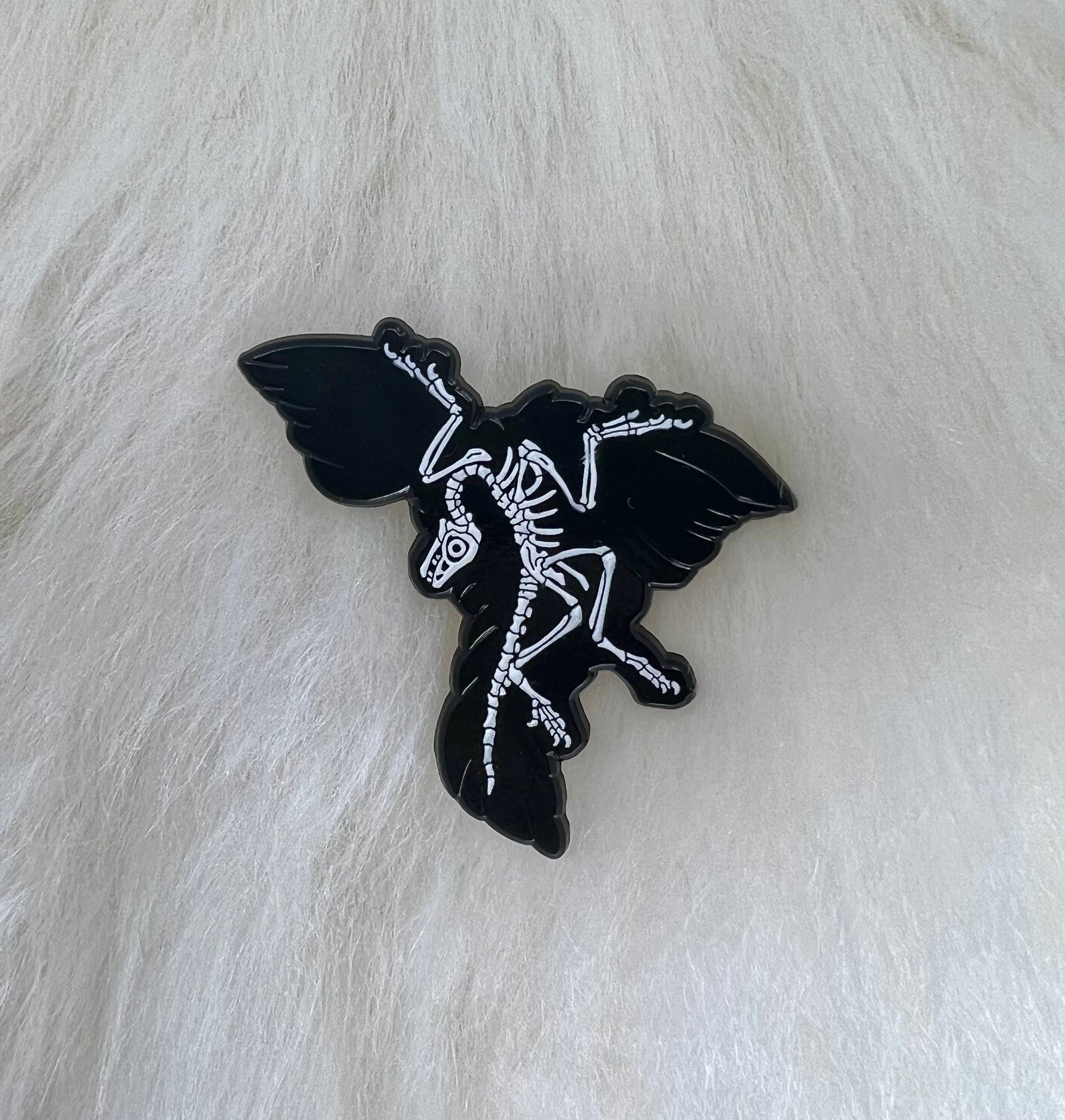 Archaeopteryx Soft Enamel Pin | Archaeopteryx Pin | Dinosaur Pin | Fossil Pin |