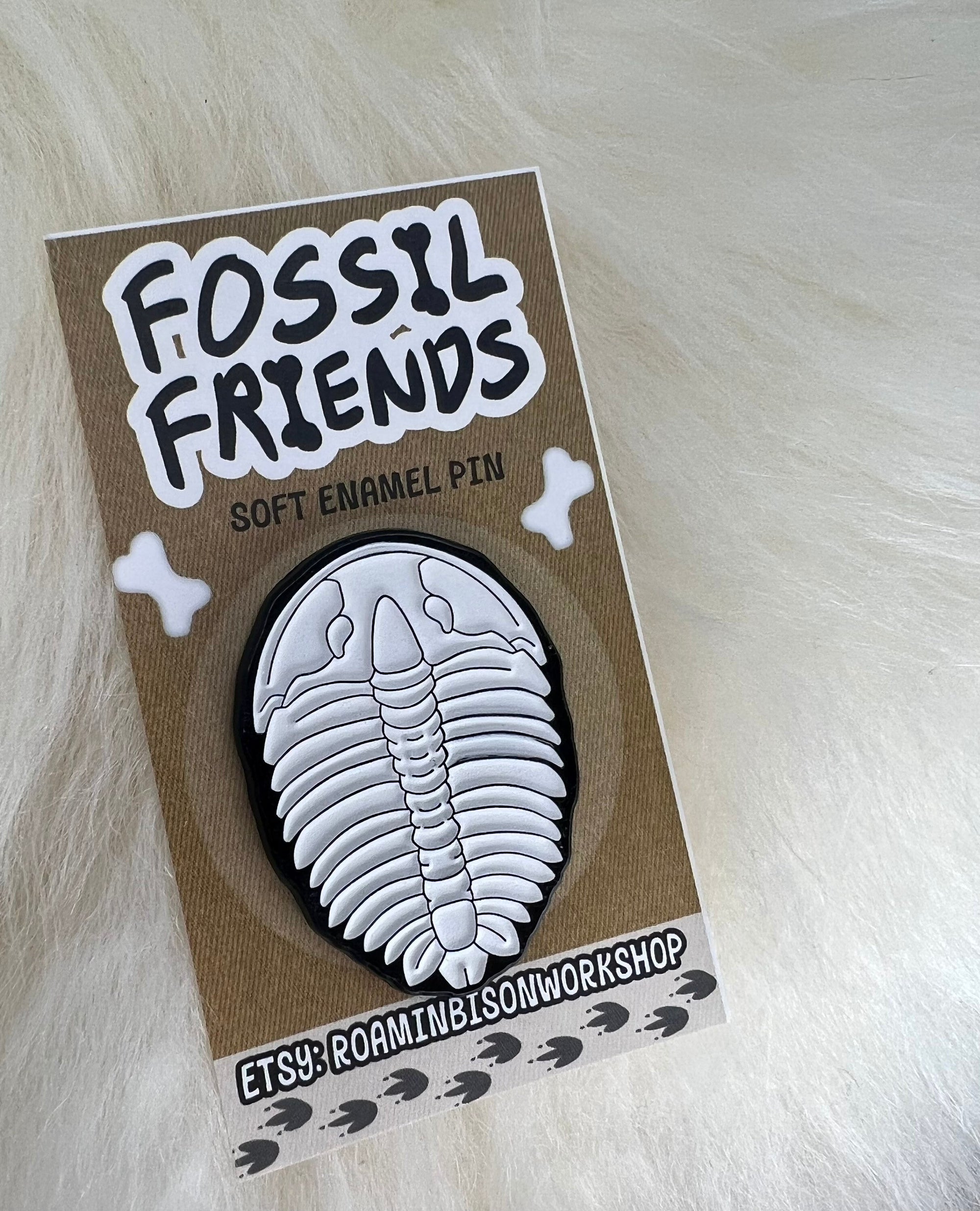 Trilobite Soft Enamel Pin | Trilobite Pin | Fossil Pin