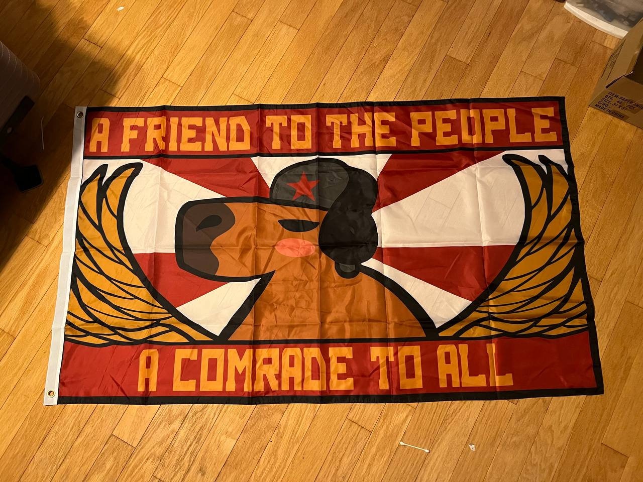 Commie Capybara Flag | Capybara Flag | Funny Flag | Political Flag |