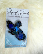 Stellar’s Jay Hard Enamel Pin | Stellar’s Jay Pin | Bird Pin | Animal Pin |