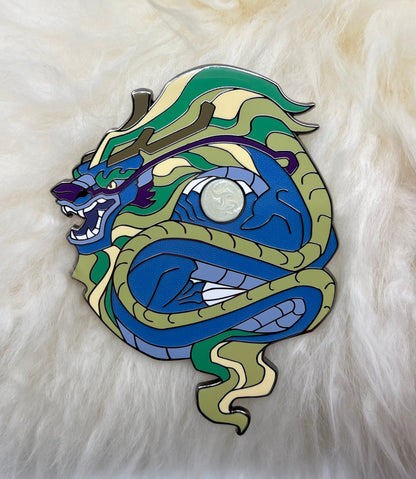Dragon Hard Enamel Pin | Dragon Pin | Chinese Dragon Pin | Lóng Dragon