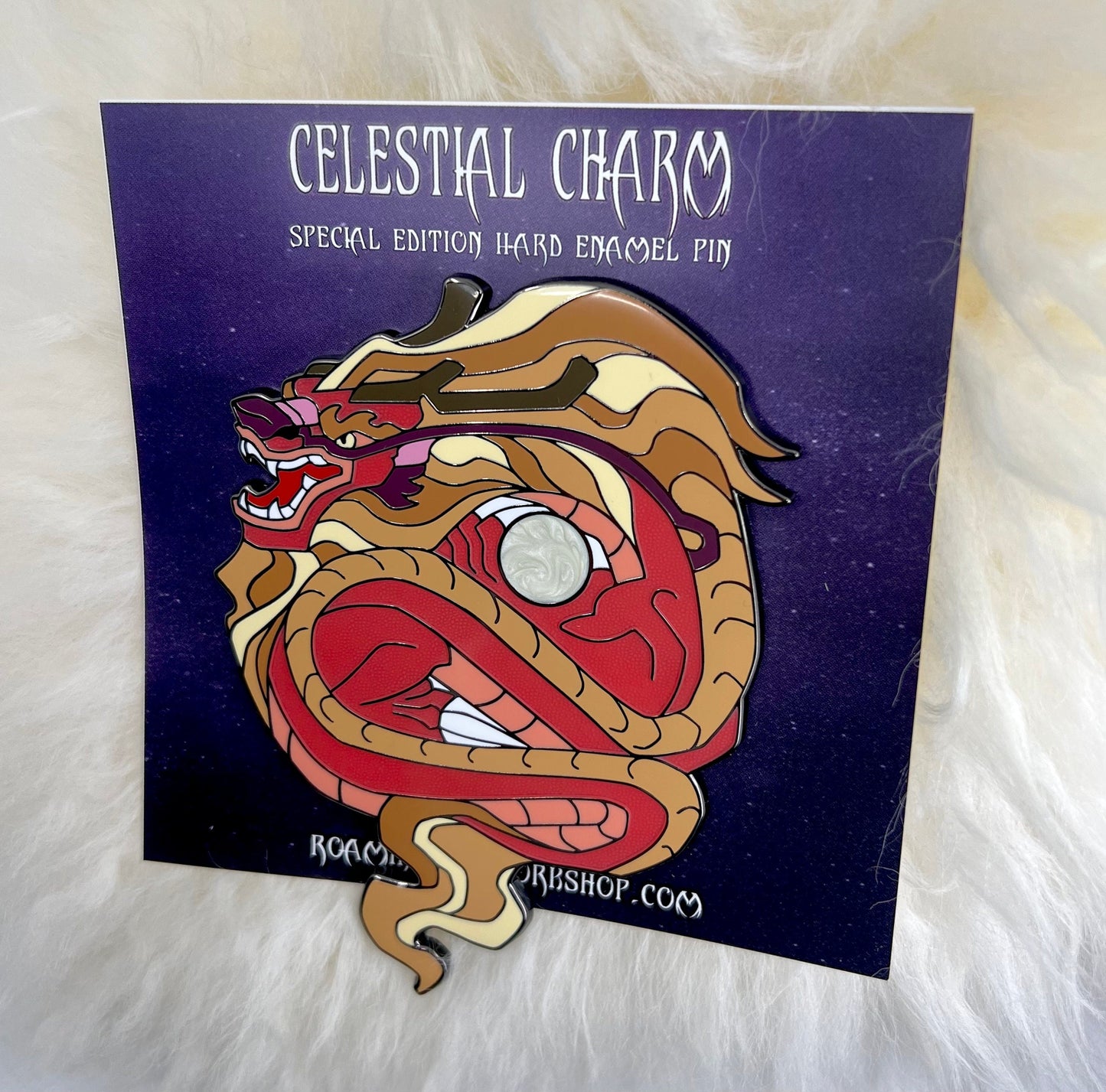 Dragon Hard Enamel Pin | Dragon Pin | Chinese Dragon Pin | Lóng Dragon