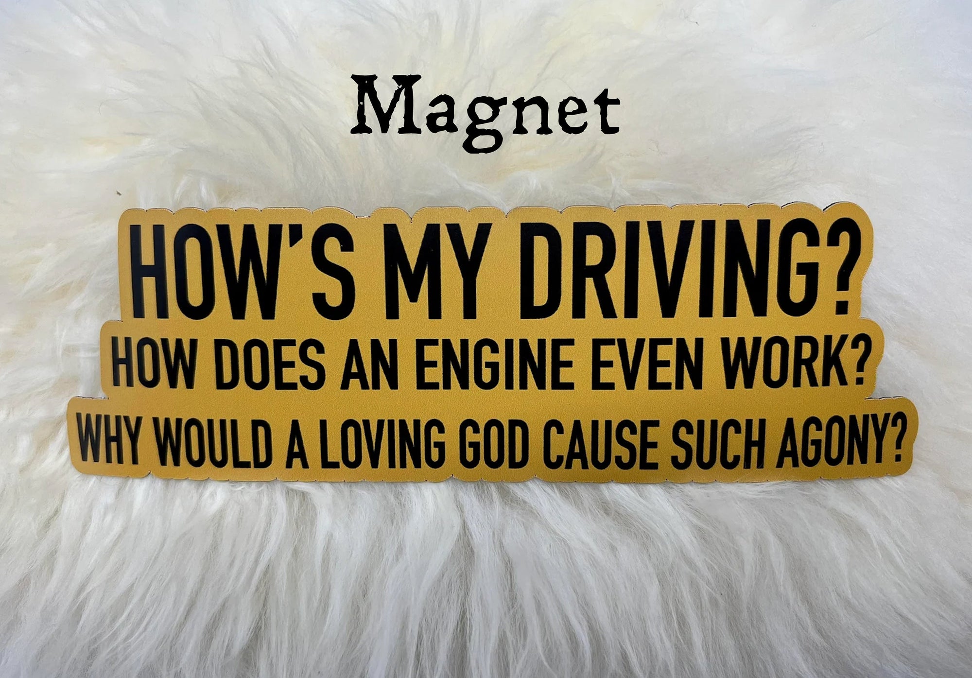 How's My Driving? Vinyl Bumper Sticker | Funny Bumper Sticker | Bumper Sticker |