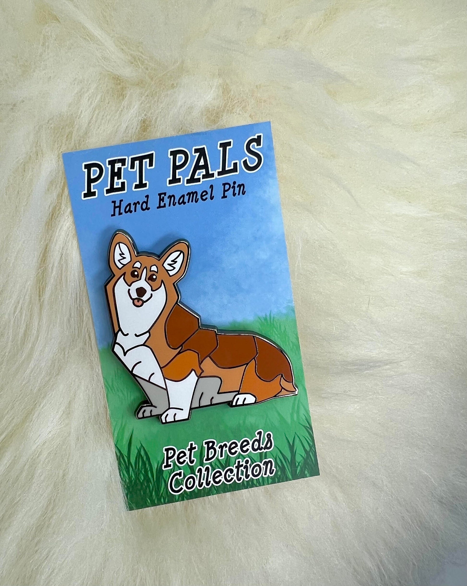 Pembroke Welsh Corgi Enamel Pin | Corgi Pin | Dog Pin | Animal Pin | Orange Variant |
