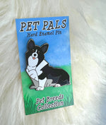 Pembroke Welsh Corgi Enamel Pin | Corgi Pin | Dog Pin | Animal Pin | Black Variant |