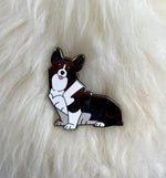 Pembroke Welsh Corgi Enamel Pin | Corgi Pin | Dog Pin | Animal Pin | Black Variant |