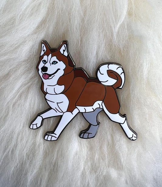 Siberian Husky Enamel Pin | Husky Pin | Dog Pin | Pet Pin | Animal Pin | Red Variant