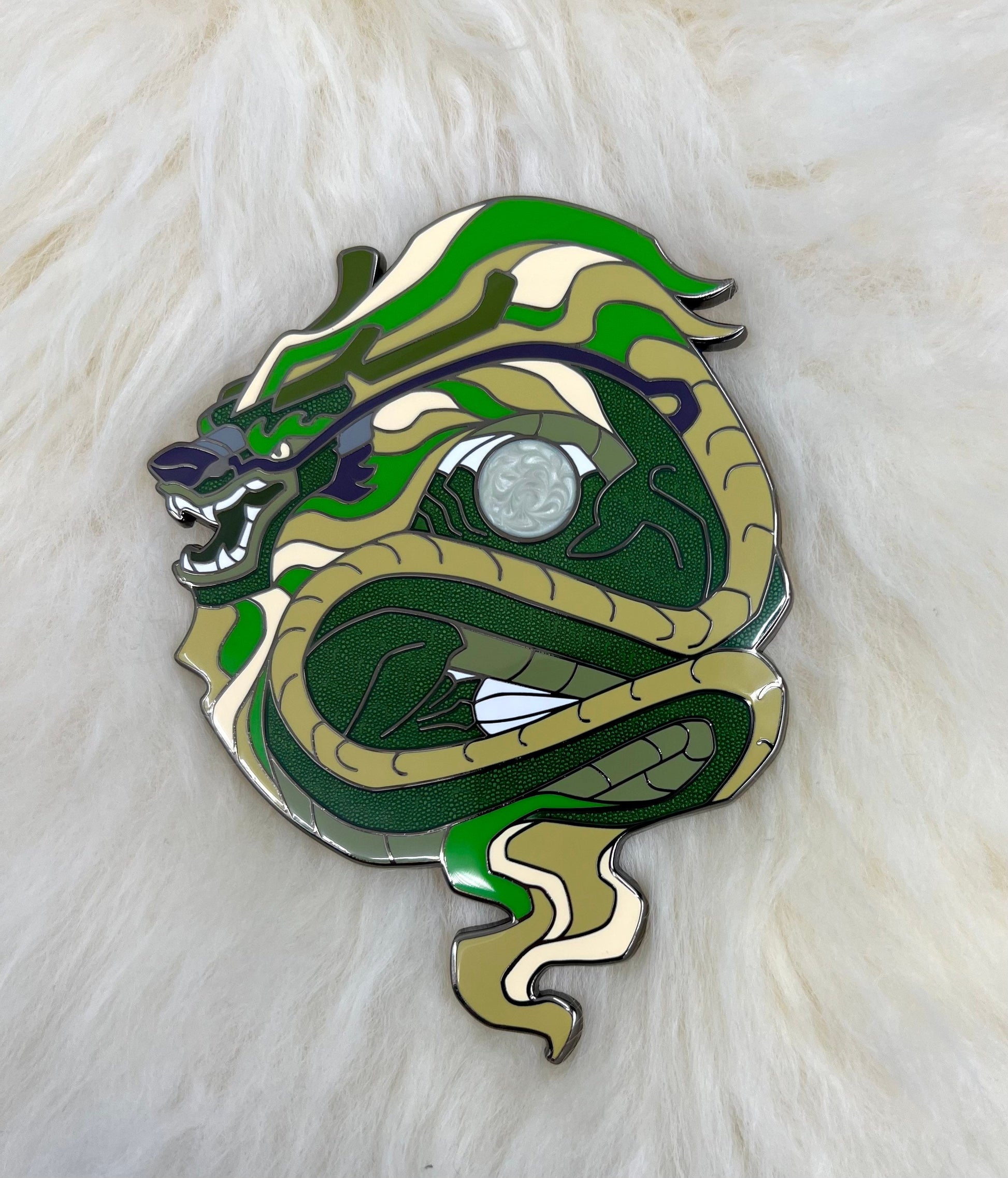 Dragon Hard Enamel Pin | Dragon Pin | Chinese Dragon Pin | Lóng Dragon