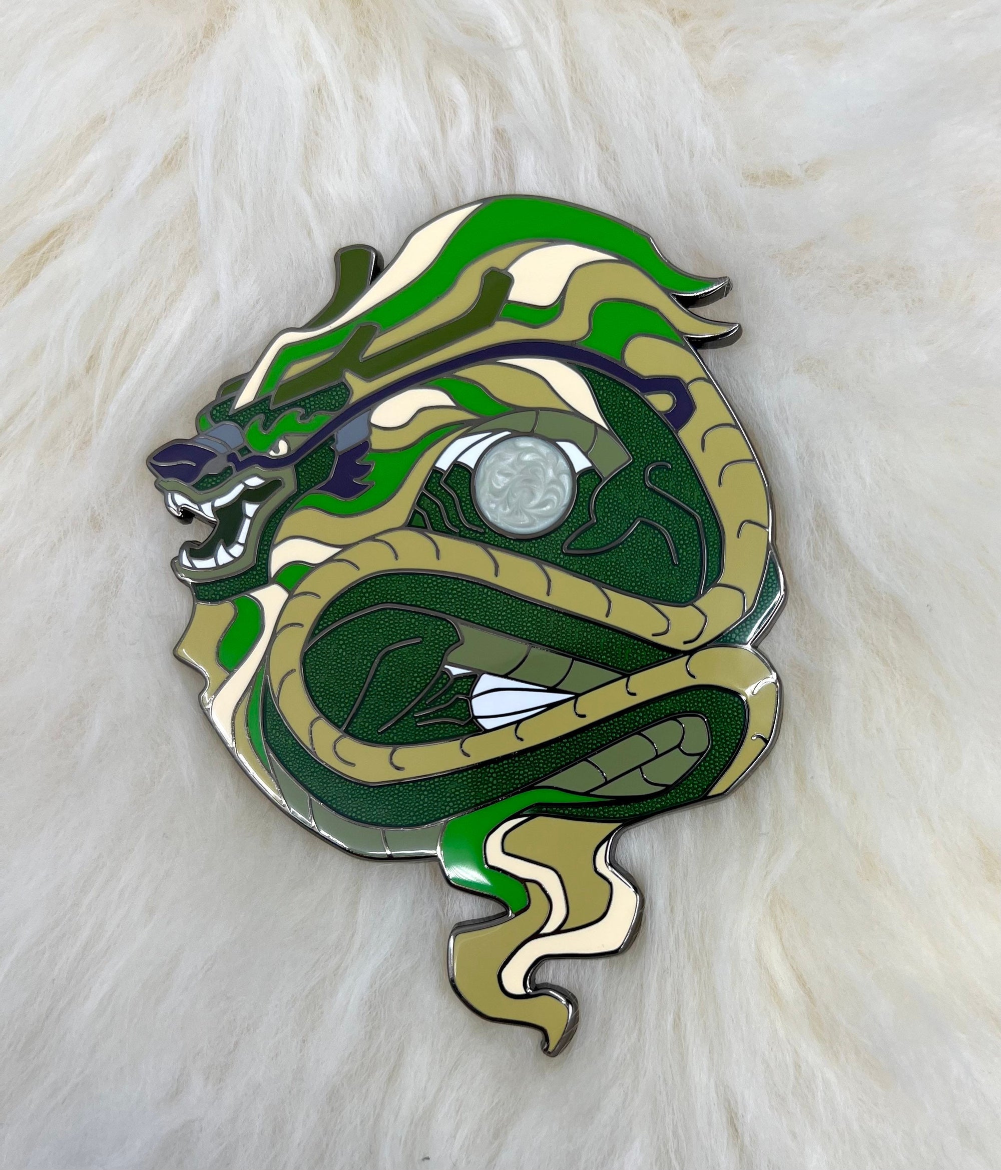 Dragon Hard Enamel Pin | Dragon Pin | Chinese Dragon Pin | Lóng Dragon