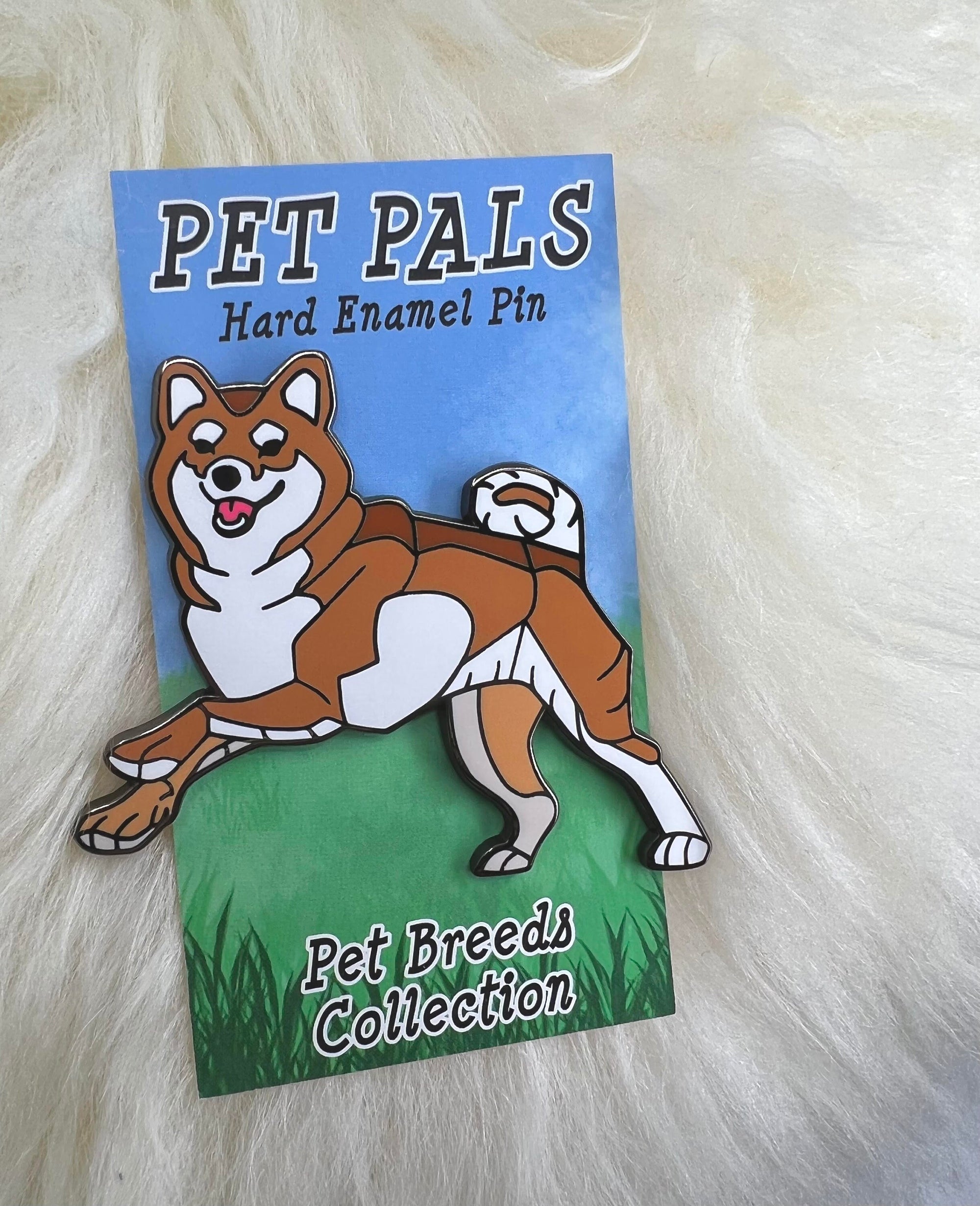 Shiba Inu Hard Enamel Pin | Shiba Inu Pin | Dog Pin | Animal Pin | Art Deco