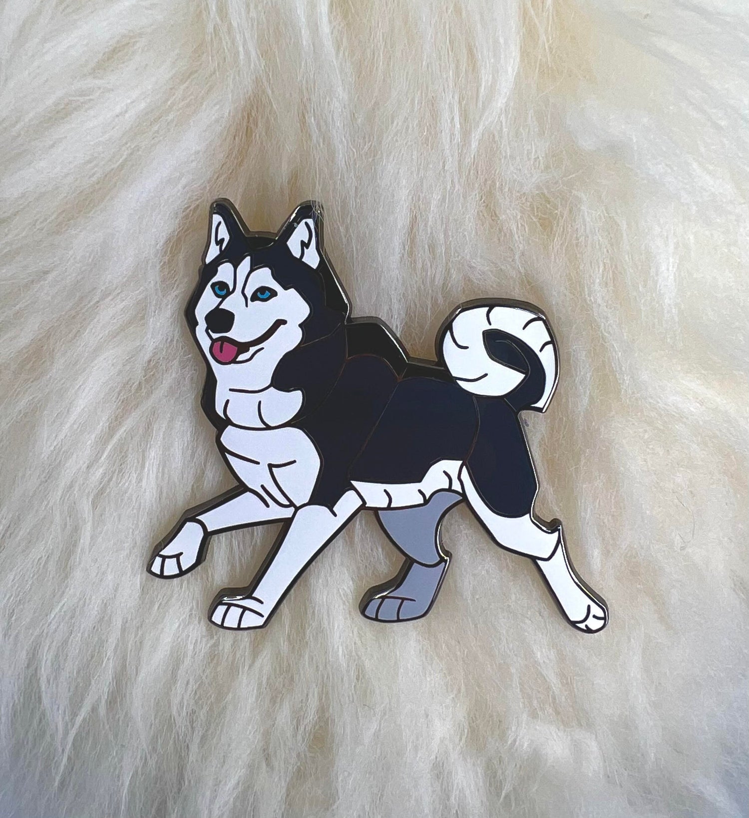 Siberian Husky Enamel Pin | Husky Pin | Dog Pin | Pet Pin | Animal Pin | Black Variant