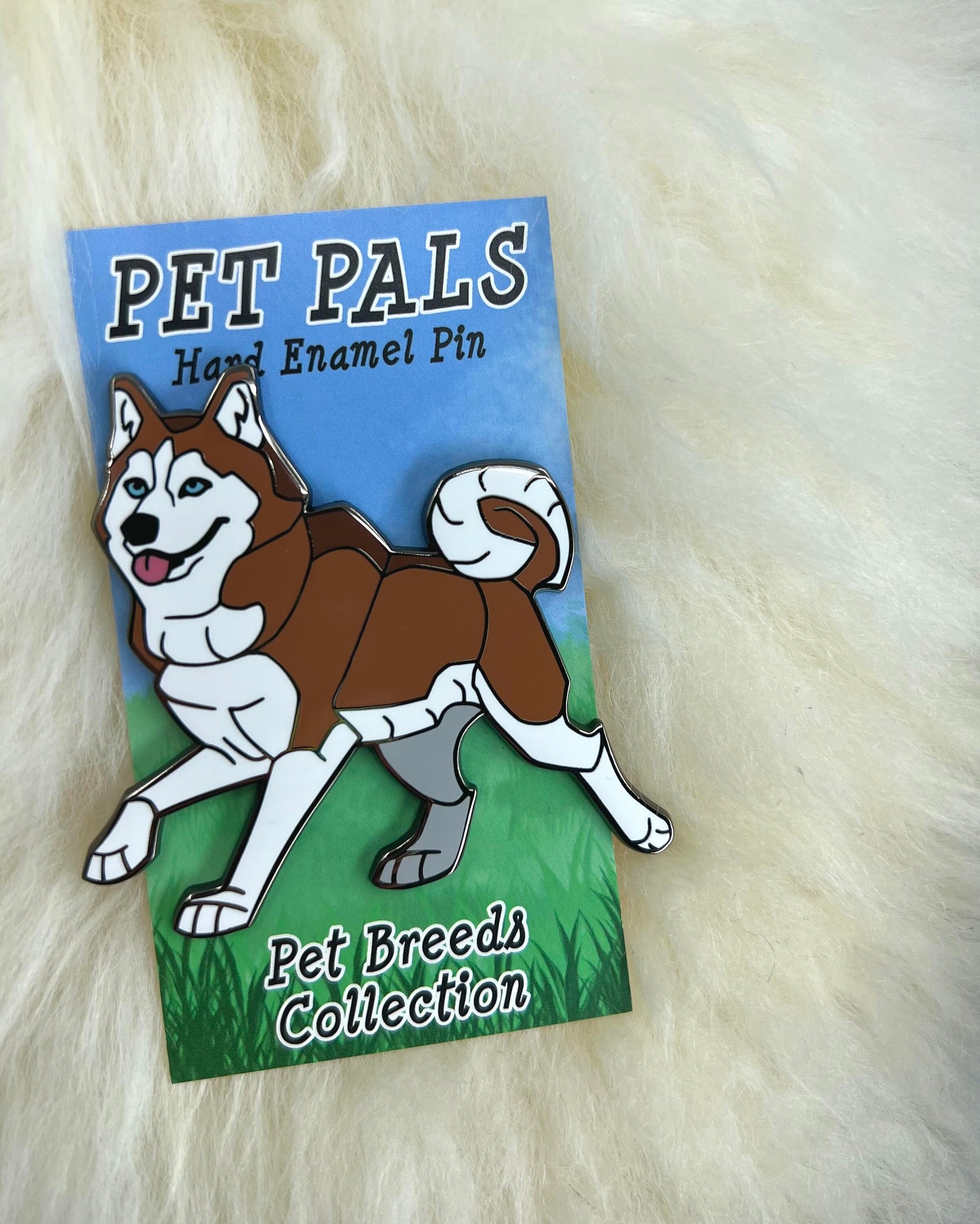 Siberian Husky Enamel Pin | Husky Pin | Dog Pin | Pet Pin | Animal Pin | Red Variant