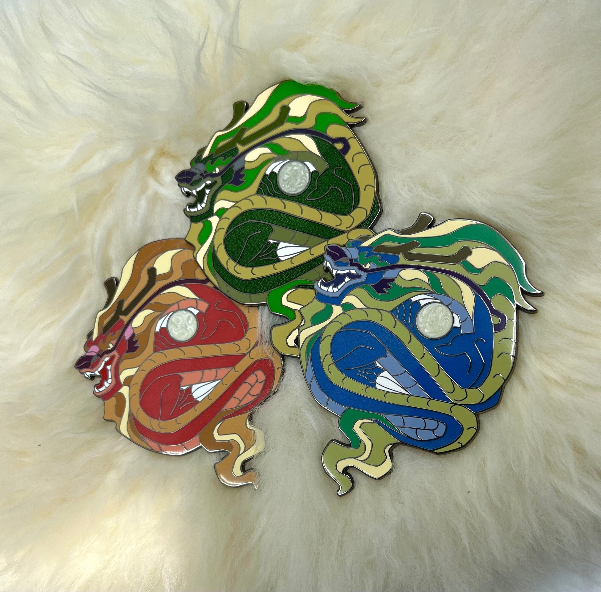 Dragon Hard Enamel Pin | Dragon Pin | Chinese Dragon Pin | Lóng Dragon