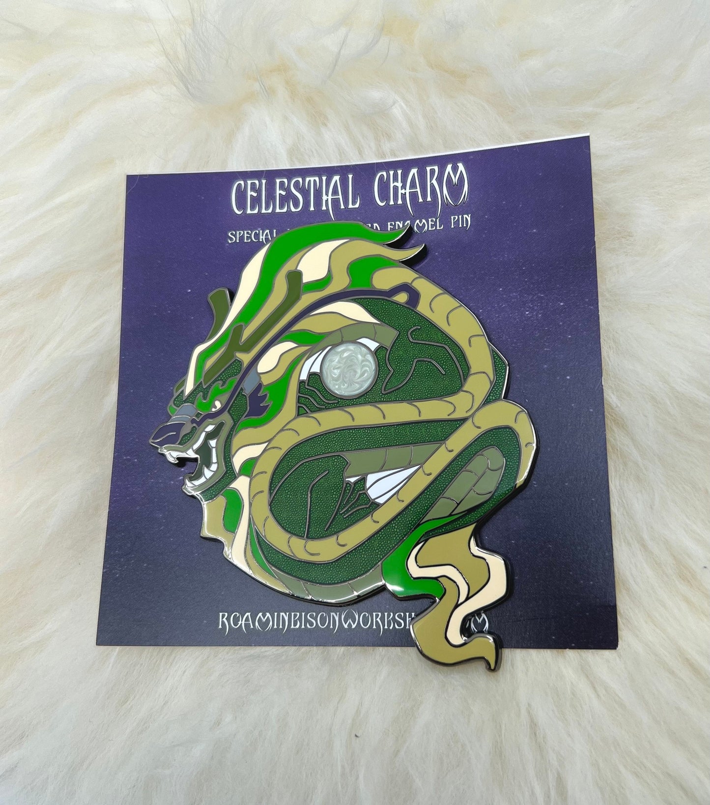 Dragon Hard Enamel Pin | Dragon Pin | Chinese Dragon Pin | Lóng Dragon