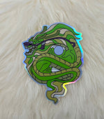 Dragon Vinyl Sticker | Chinese Dragon Sticker | Holographic Vinyl | FREE SHIPPING