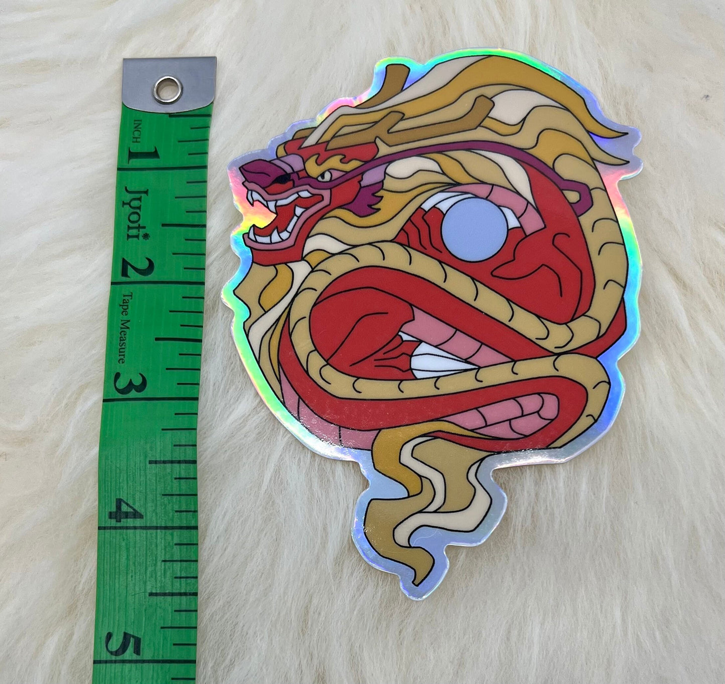 Dragon Vinyl Sticker | Chinese Dragon Sticker | Holographic Vinyl | FREE SHIPPING