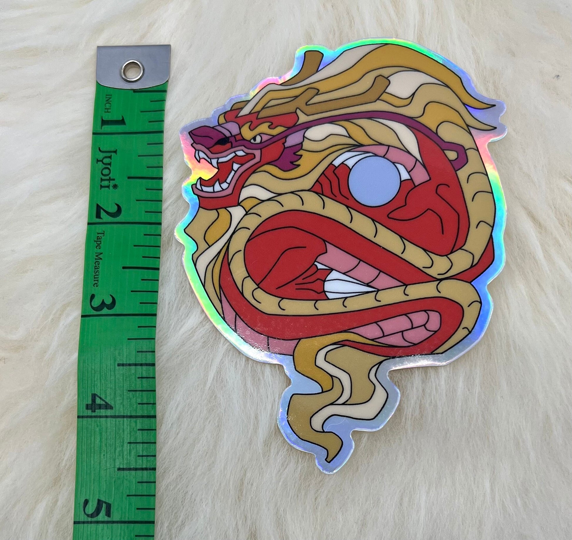 Dragon Vinyl Sticker | Chinese Dragon Sticker | Holographic Vinyl | FREE SHIPPING