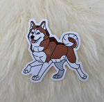 Siberian Husky Vinyl Sticker | Husky Sticker | Dog Sticker | FREE SHIPPING