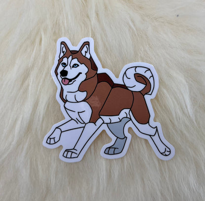 Siberian Husky Vinyl Sticker | Husky Sticker | Dog Sticker | FREE SHIPPING