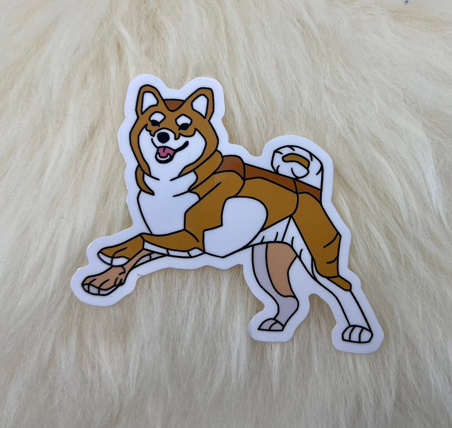 Golden Retriever Vinyl Sticker | Shiba Inu Vinyl Sticker | Shiba Inu Sticker | Dog Sticker | Golden Retriever Sticker | FREE SHIPPING