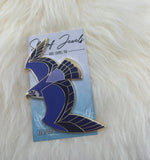 Peregrine Falcon Hard Enamel Pin | Falcon Pin | Art Deco | Bird Pin