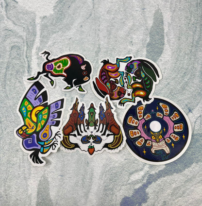 Eastern Woodland Vinyl Sticker | Animal Sticker | Wolf Sticker | Rabbit Sticker | FREE SHIPPING
