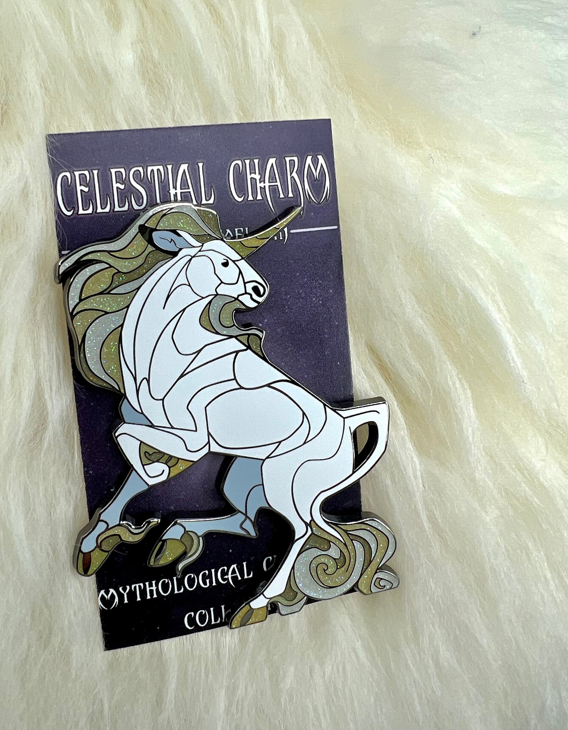 Unicorn Hard Enamel Pin | Unicorn Pin | Mythological Pin | Horse Pin