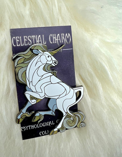 Unicorn Hard Enamel Pin | Unicorn Pin | Mythological Pin | Horse Pin