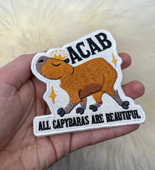 All Capybaras Are Beautiful Patch | Capybara Patch | ACAB Patch | Animal Patch | Funny Patch | Free Shipping |