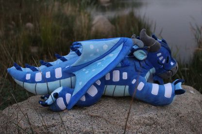 Dragon Plush | Elemental Dragon (Water) | Dragon Stuffed Animal | FREE SHIPPING